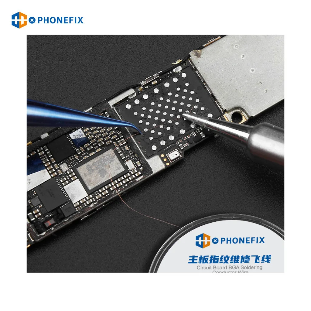 0.01mm 0.02mm insulated soldering jumper wire conductor wire for Cell Phone Tablet logic board BGA chip solder repair