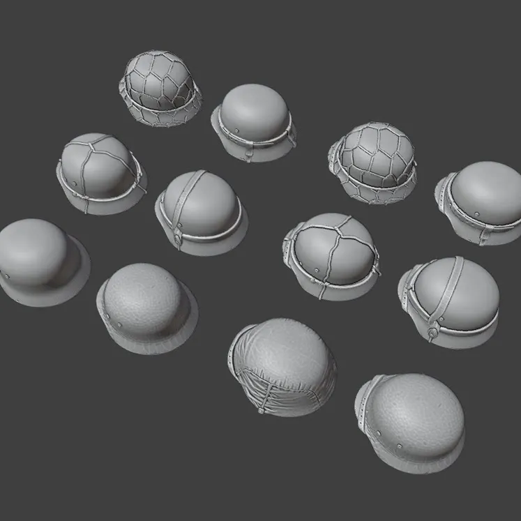 1/35 Soldier helmet combination resin soldier white mold  NF35001