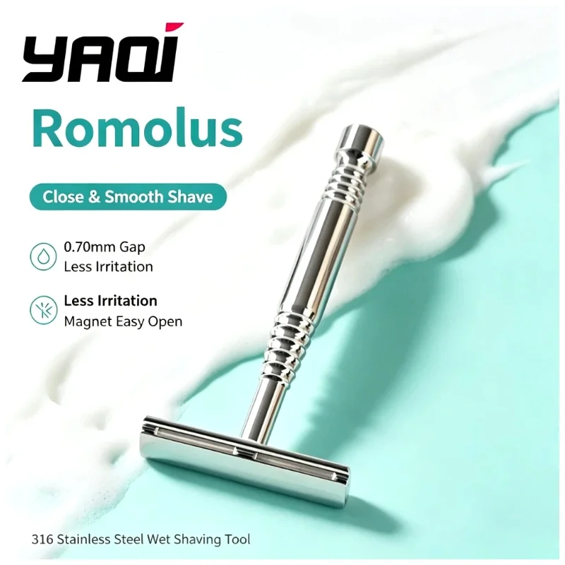 Professional Romulus Razor With Magnet 316 Stainless Steel 0.70mm Gap For Men Flash Sale 2026 YAQI