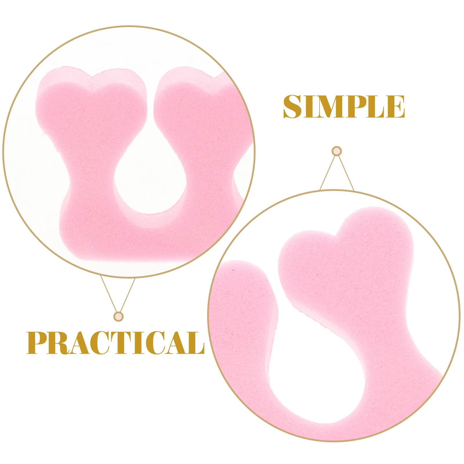 فاصل إسفنجي لأصابع القدم لأدوات المانيكير والباديكير ، 40 *