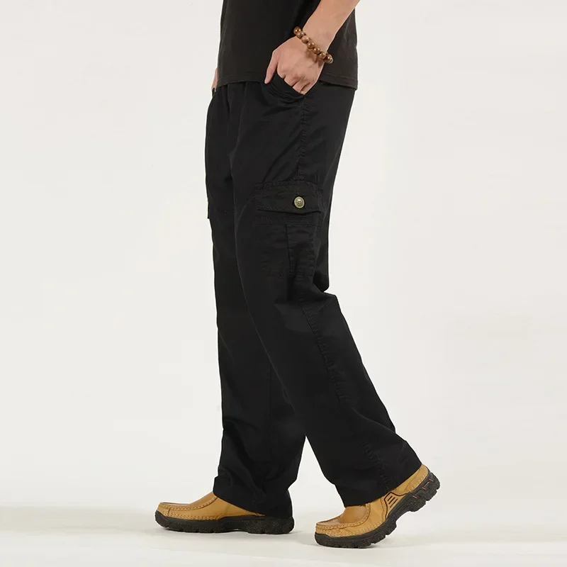 

MRMT 2026 Brand New Single Overalls Middle-Aged Men'S Casual Trousers Multi-Pocket Overalls Large Size Men Pants For Male