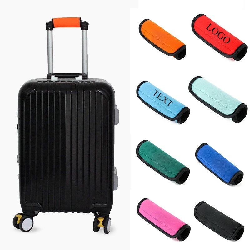 

Personalize Number Suitcase Holder Stroller Protection Case Customized Name Logo Luggage Trunk Handle Fabric Cover for Flight