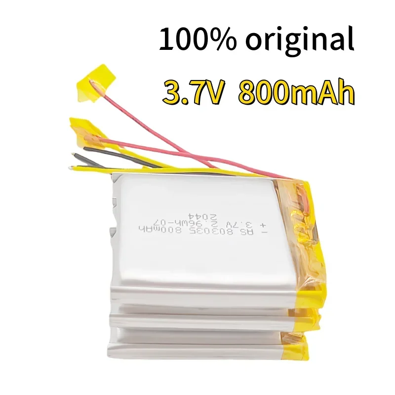 3.7V 800mAh Lithium Polymer Lipo Rechargeable Battery lpega For MP3 MP4 MP5 GPS Mobile Phone Camera Bluetooth Headset Speaker