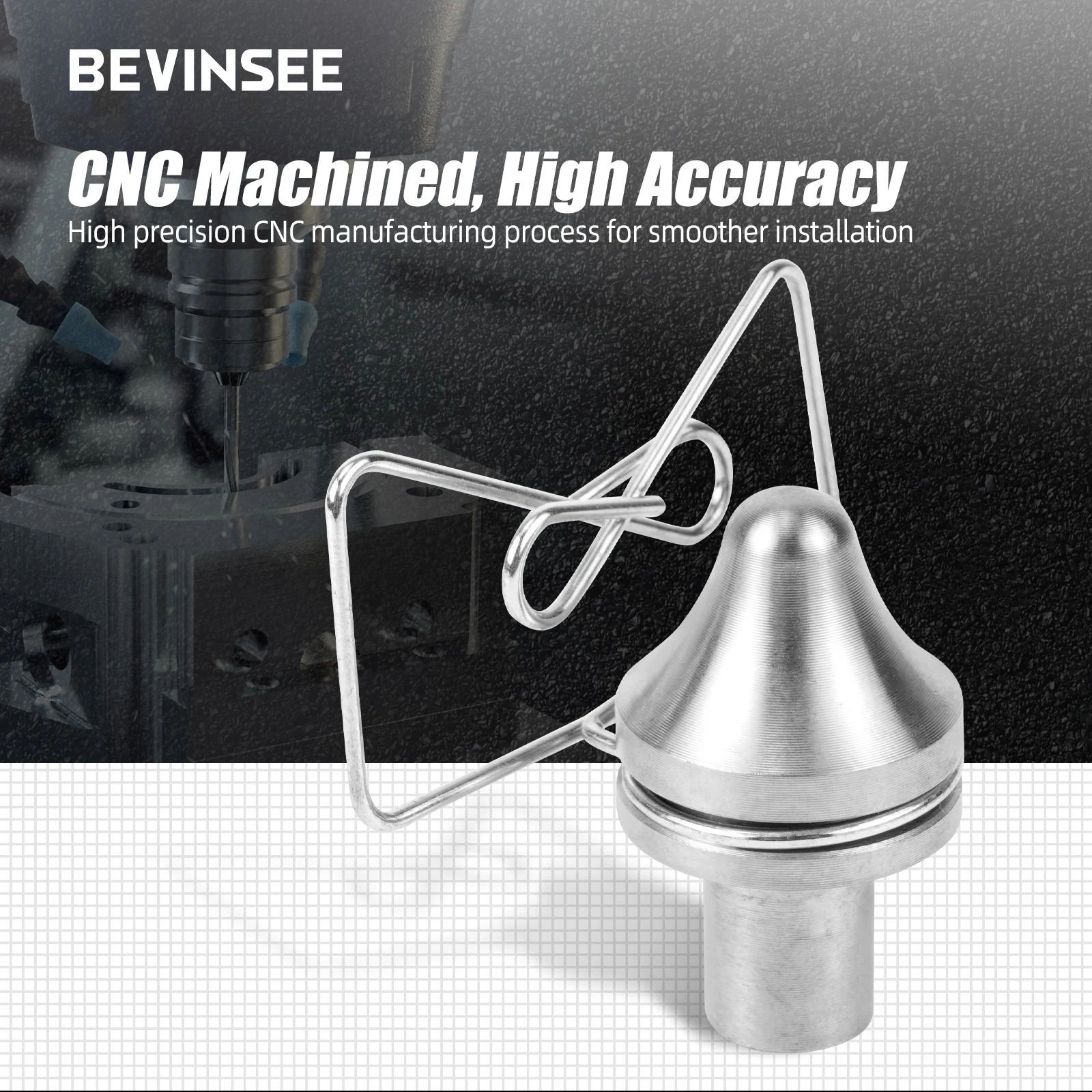 BEVINSEE Steel Clutch Fork Pin & Release Spring For BMW E90 E92 E46 E36 E39 E60 E82 F30 F10 Z4 Z3 325i 328i 330i 335i