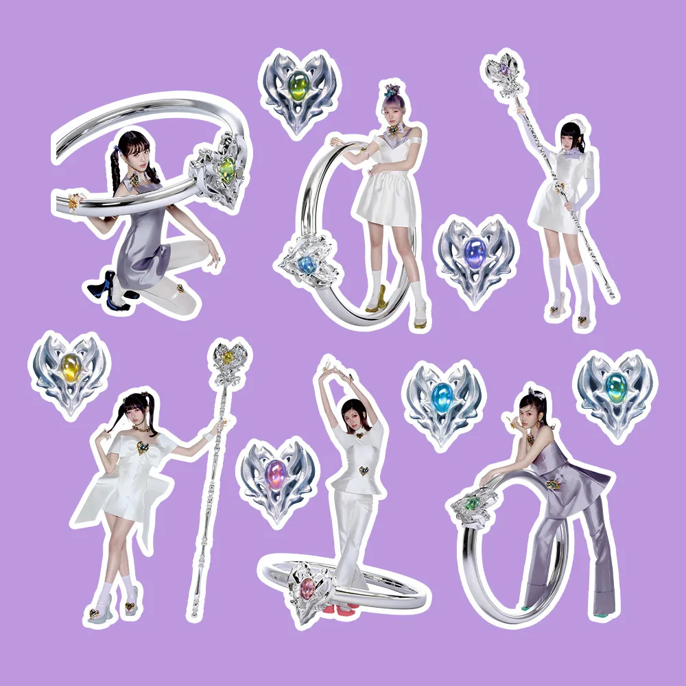 100pcs/set Kpop Sticker Postcard New Album Korean Fashion Cute Group Idol Cards Photo Prints Pictures Fans Gift