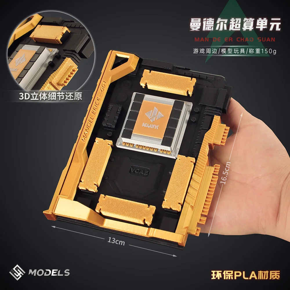 دلتا فورس لعبة الدعائم ماندل وحدة الكمبيوتر الخارقة ثلاثية الأبعاد مطبوعة لعبة مجسمة حلية جمع الشكل #2