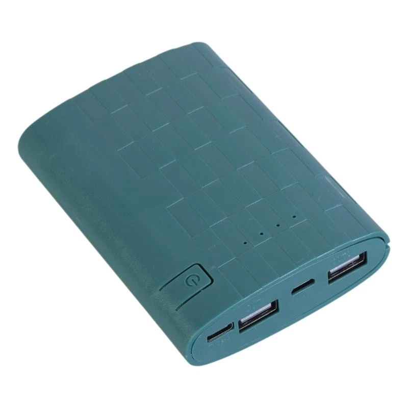 K32C DIY Box Flat for Head Battery Outer for Case Dual USB Output Ports Plastic for Shell Box C