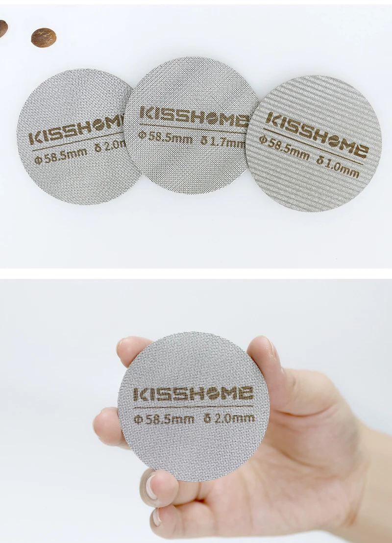 Wiederverwendbare Espresso Puck Sieb Filter Kontakt Dusche Mesh Für 51MM 54MM 58MM Breville Siebträger Barista Maschine Zubehör – Detail 16