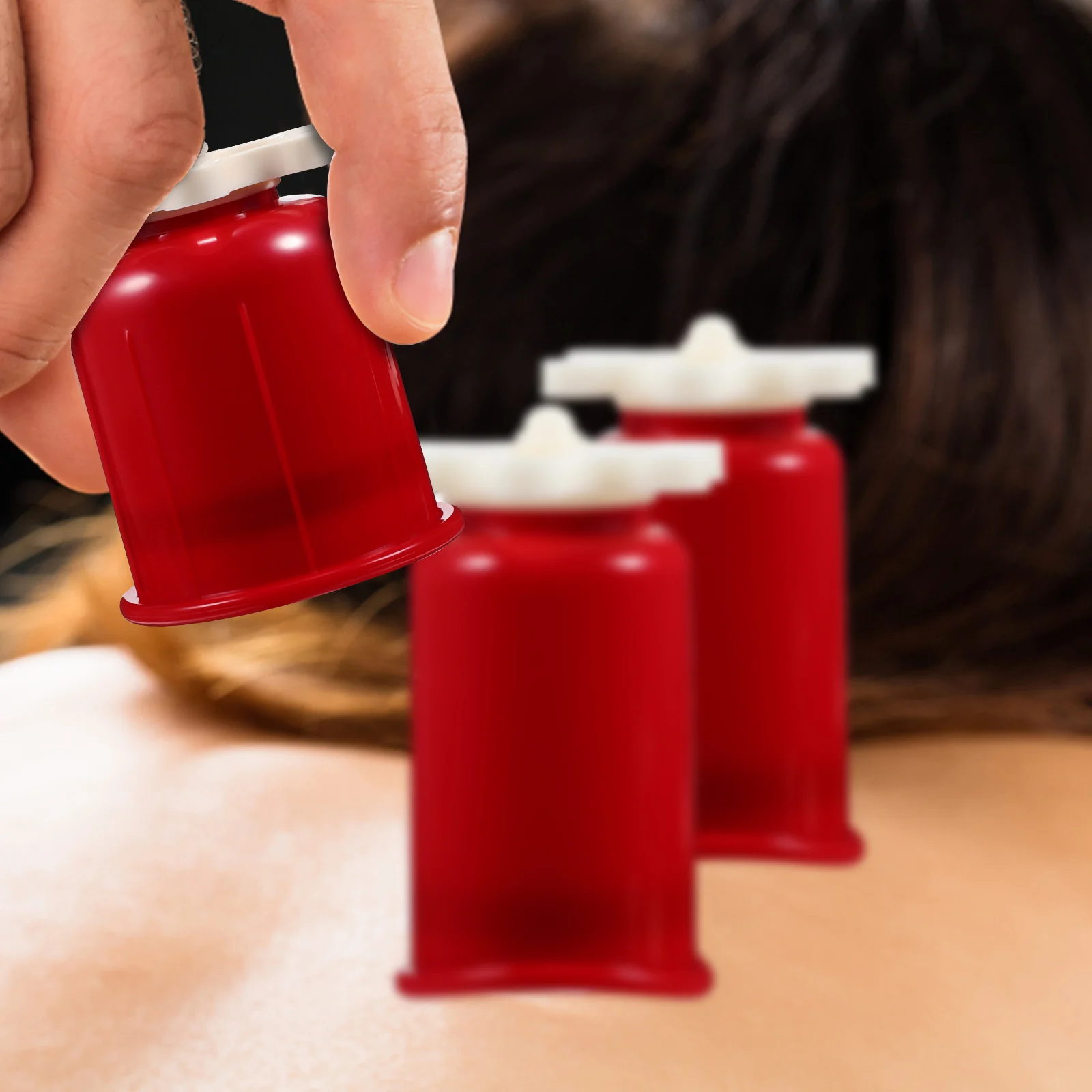 6pcs Set Plastic Cupping Therapy Cups Multi Size Massage Cups Body Vacuum Cupping Set For Athletes Massage Therapy Kit For Back