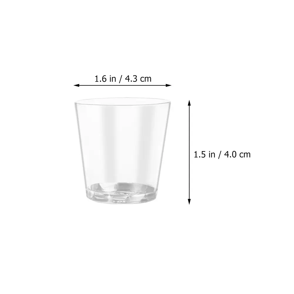 

100 Pcs Juice Glass Party Cups Multipurpose Mugs Drinking Wine Beverage Water Disposable -off
