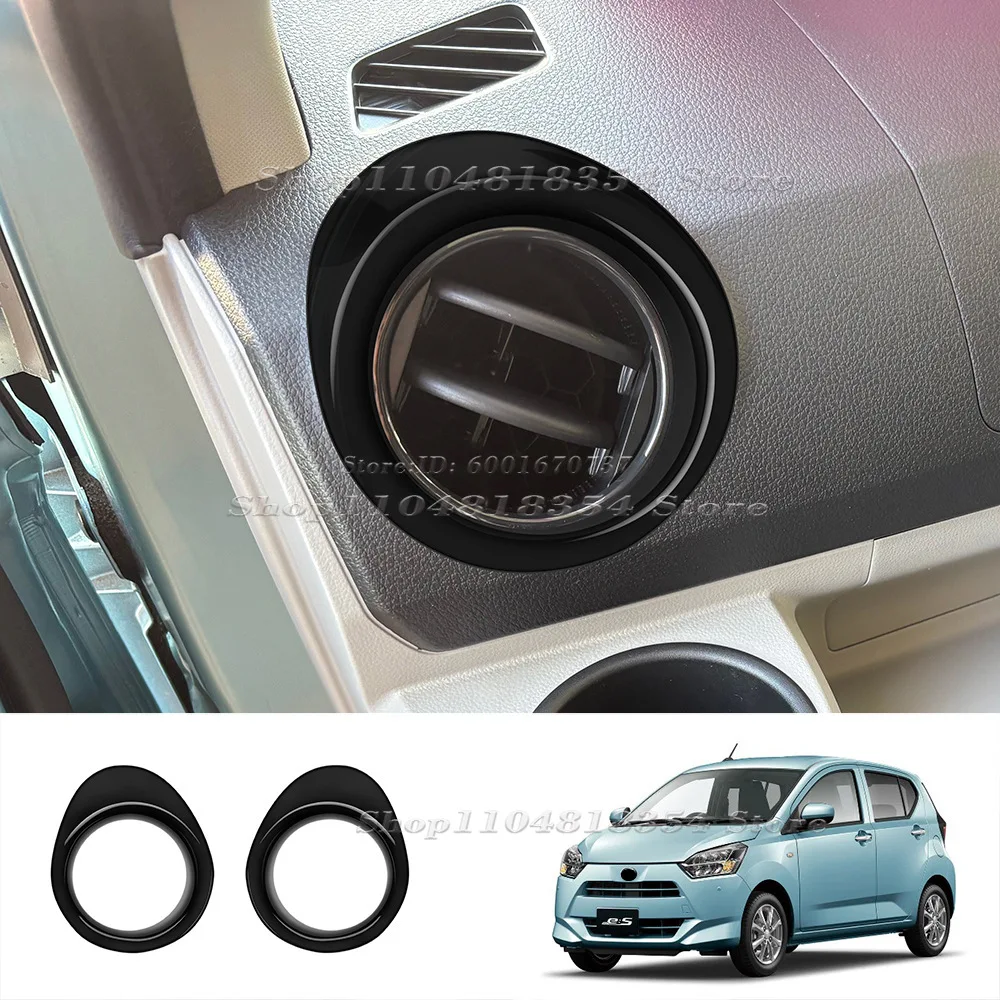 RHD For Daihatsu Mira 2017-2025 abs Carbon fiber  Interior Window Rise Switch Center Control Control Panel Ac Vent Cover Trim