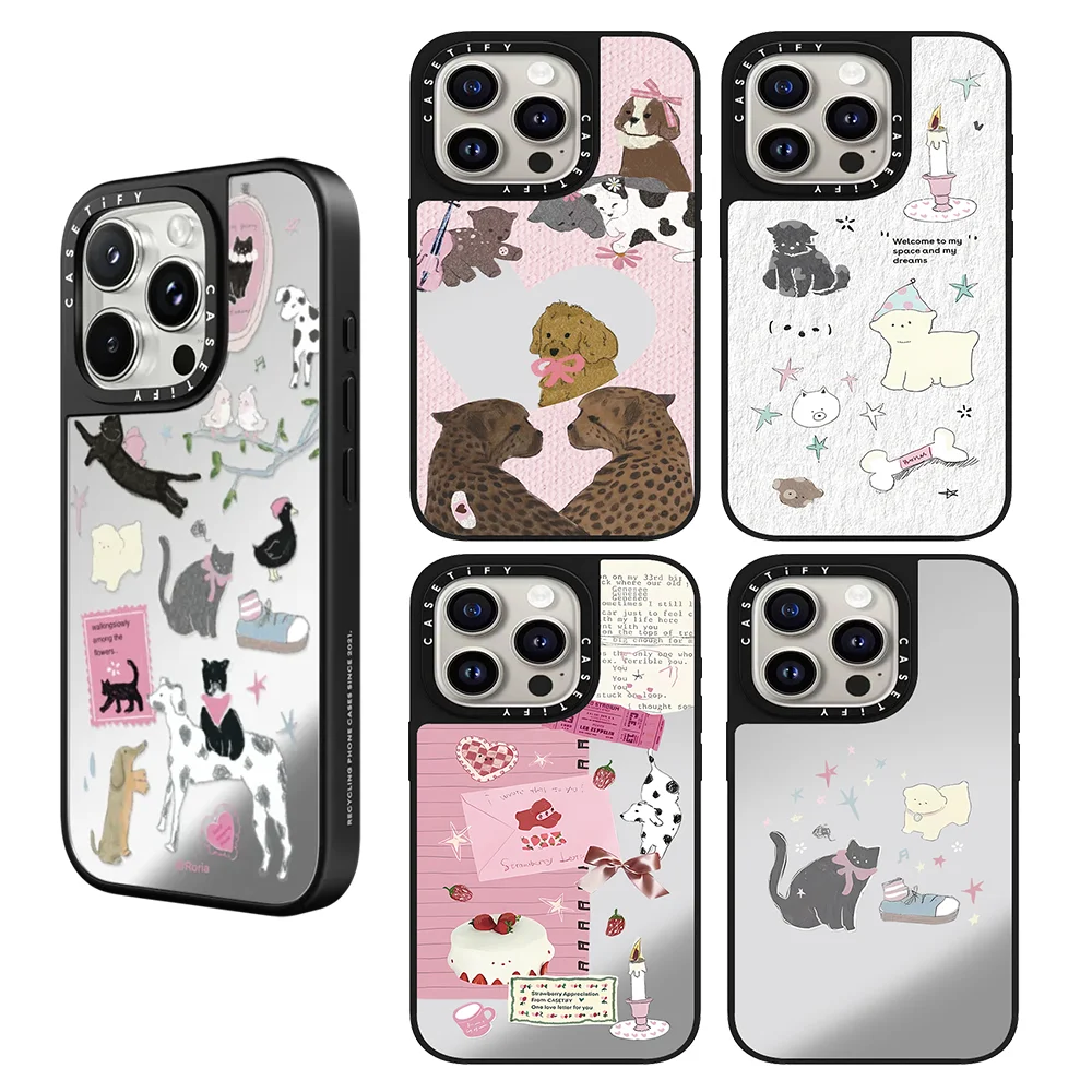 

CASETiFY Roria Puppy and Kitten Paradise Series Phone case for iPhone 17 15 14 13 Pro Max Air 16 Plus Magnetic Protect Cover