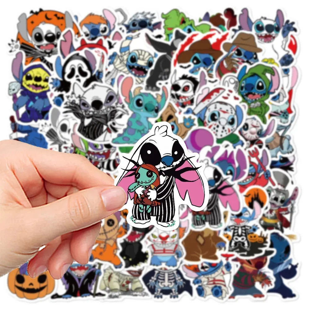 10/30/50pcs Disney Cartoon Horror Lilo & Stitch Stickers for Kids Fuuny Anime Decal Waterproof Graffiti Laptop Bike Cool Sticker