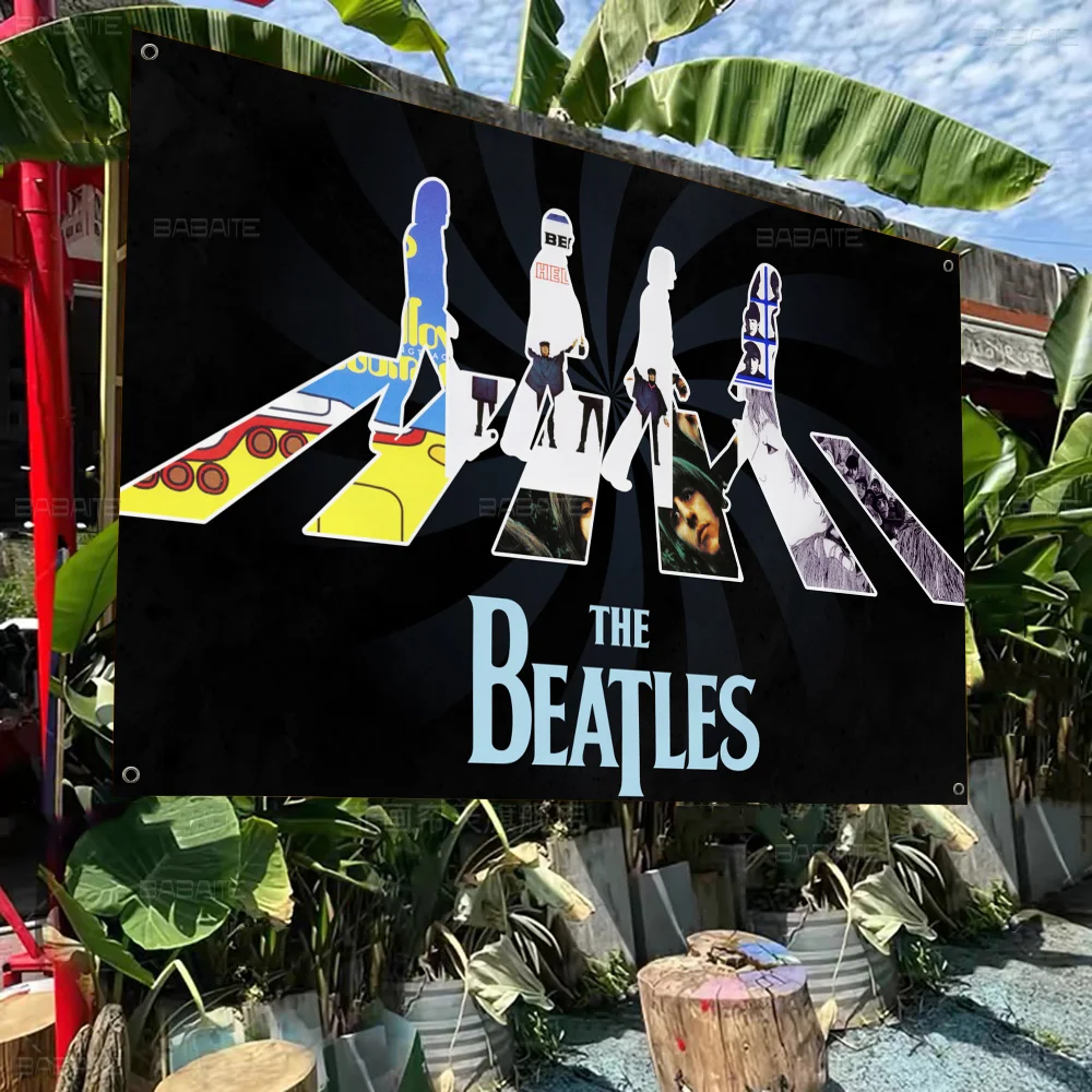 Band The B-Beatles High End Quality Banner Printing Artistic Atmosphere Style Camping Flag