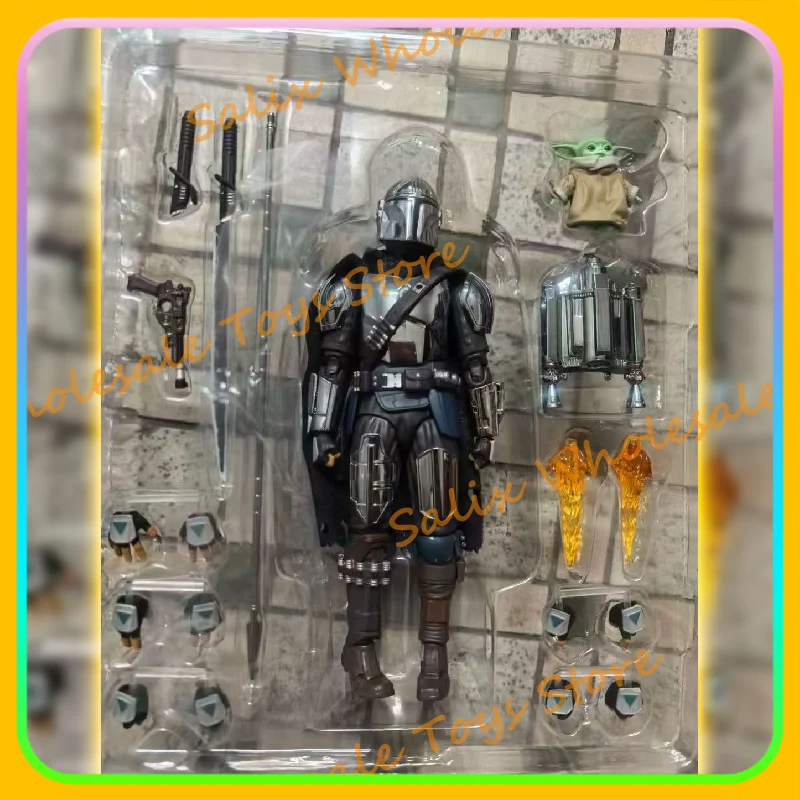 in-stock-star-wars-the-mandalorian-chrome-ver-mafex-no256-action-figures-collectible-action-figure-anime-action-figures-toy