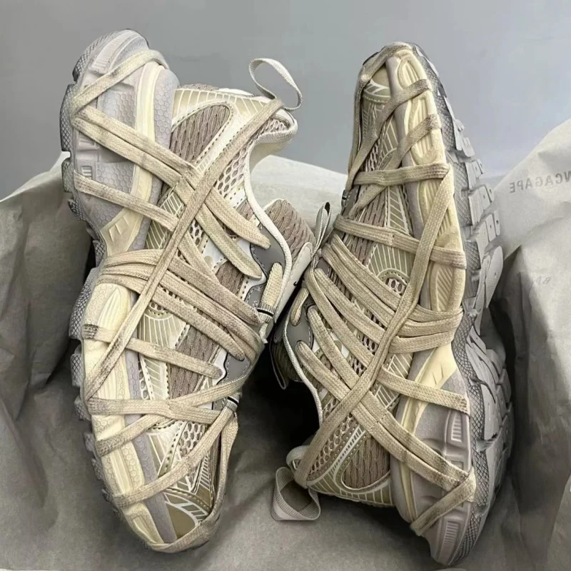 Thick Sole Platform Sneakers All Match Increase Casual Trainers Designer Large Size Unisex Shoes Men's Runway Sport Shoes Women