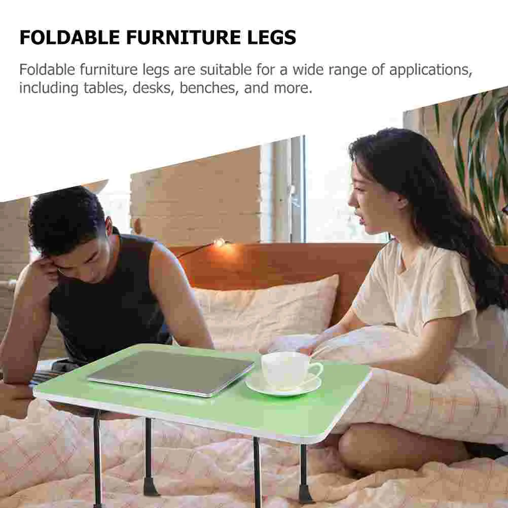 Patas plegables de 4 piezas para muebles, mesa, soporte plegable, accesorios de escritorio, café, portátil