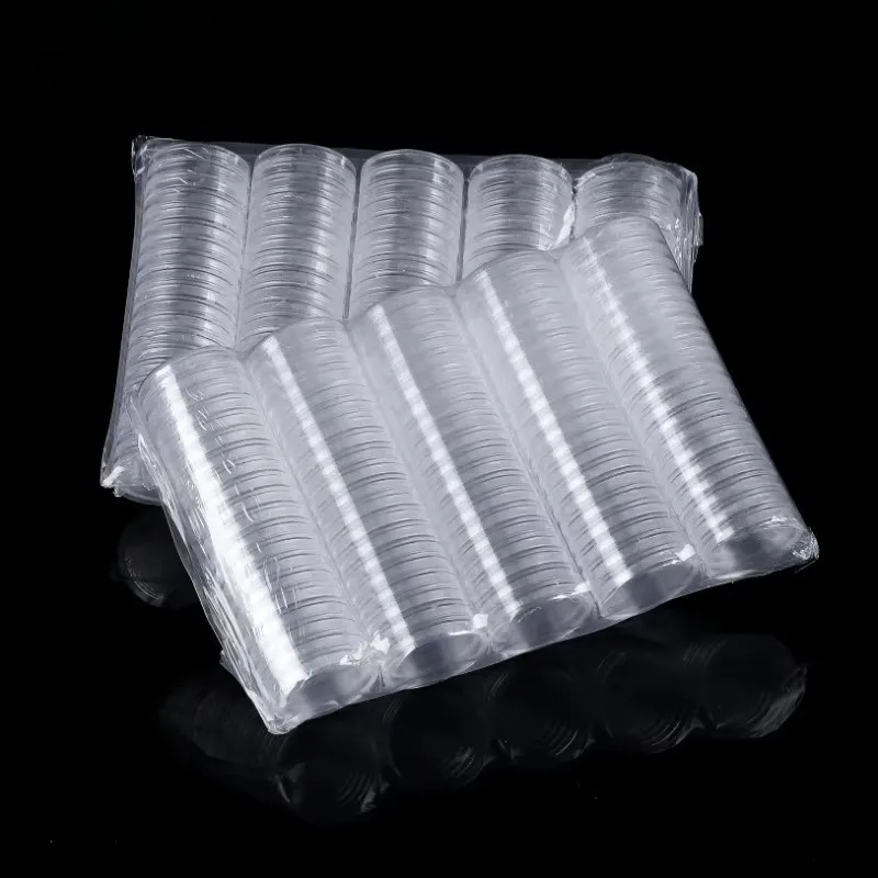2000Pcs/Lot Diameter 40/38/35/33/32/28/26/24/23/22/21/20/19/18mm Coin Capsules Crafts Containers Storage Collection Boxes