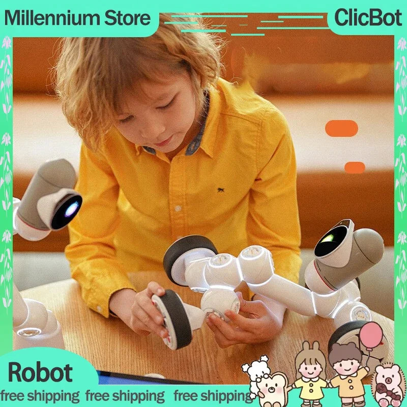 ClicBot Intelligent Master Robot Building Block Programming Robots Children's Intellectual Development Toy Module Robot Set Gift