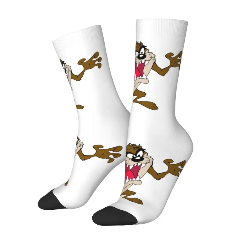 Tazmanian Devil Dress Socks for Men Women Warm Fashion Novelty Cartoon Character Crew Socks