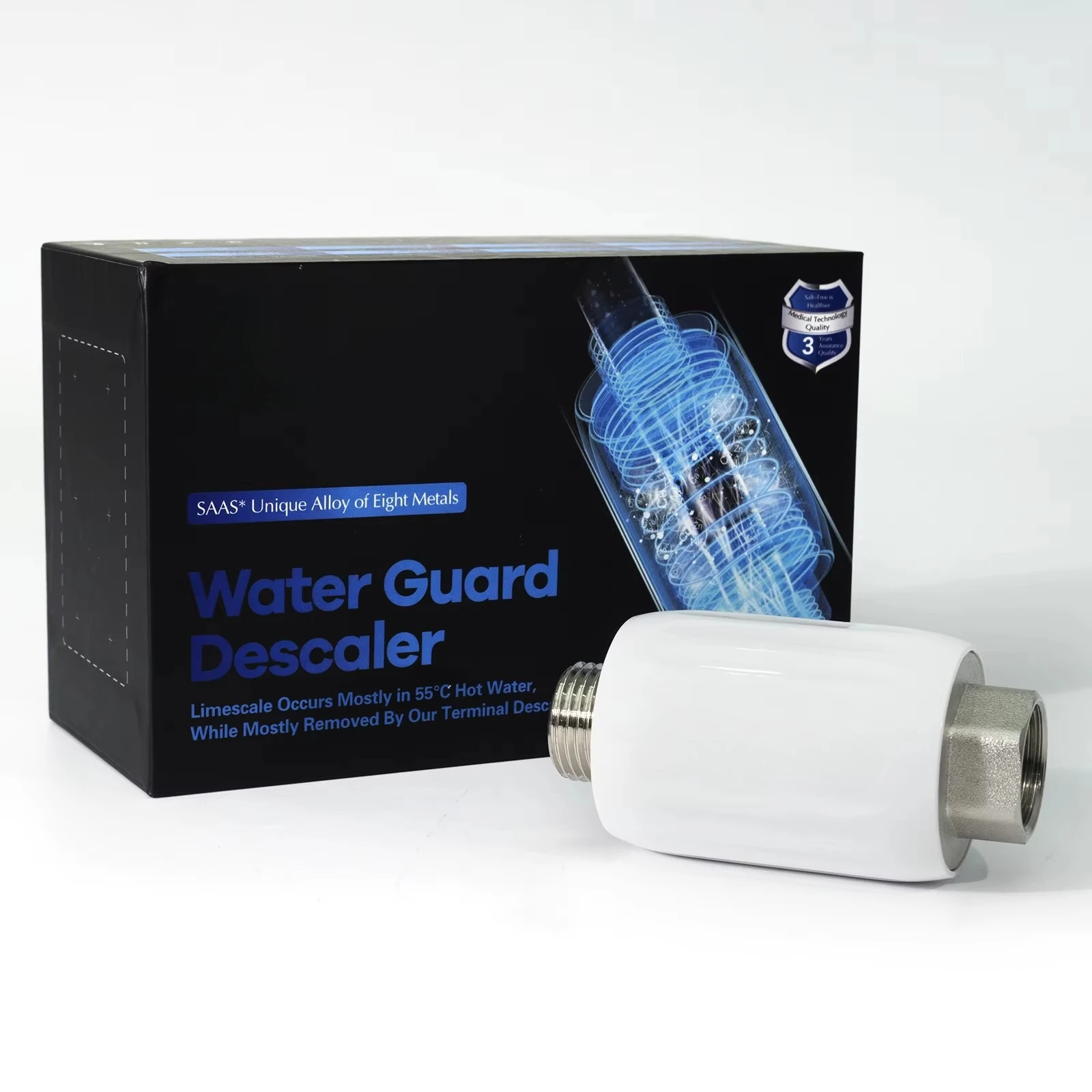 Advanced Water Softener Descaler for Home High Flow System Anti Scale Maintenance Free Extends Water Heater Service