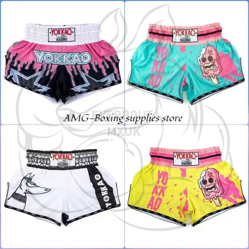 EVERBOUT fashion new Muay Thai shorts fighting men women beach pants children training