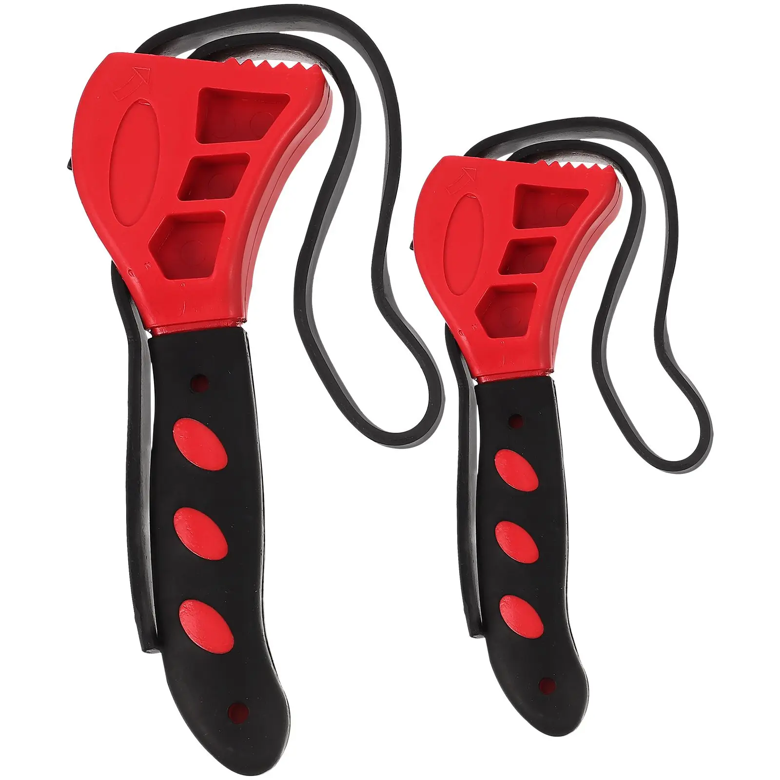 2Pcs Rubber Strap Wrench Bottle Opener Belt Tool Flexible for Car Bike Kitchen Hand Tools Jar Opener Strap Wrench