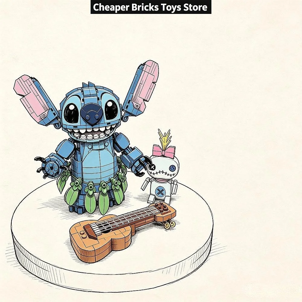 Popular DIY Creative  Creature Building Blocks Set DIY Bricks Model Collectible Toy Gift for Fans Friends