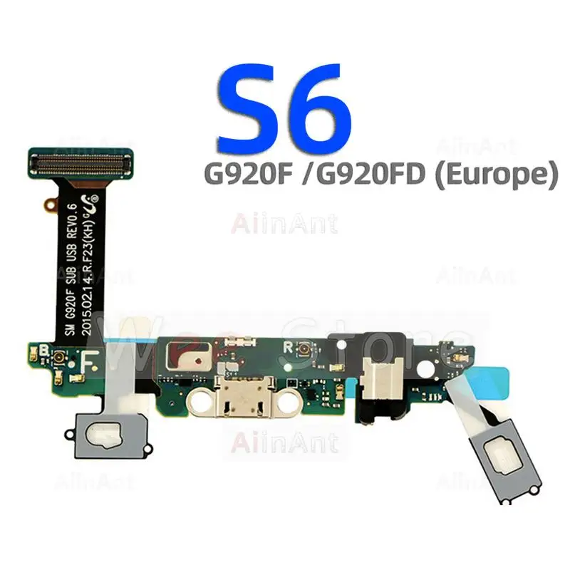 AiinAnt USB Bottom Charging Dock Connector Port Charger Flex Cable For Samsung Galaxy S6 S7 Edge G920S G925S G930S G935S