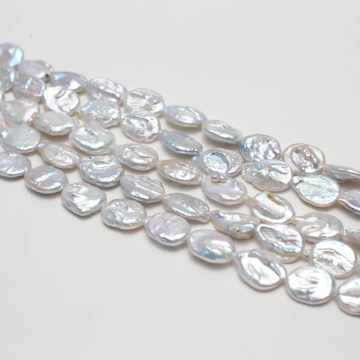 

12x16mm AAA Natural Freshwater White Round Oval Baroque Pearl Bead Jewelry Make Gift DIY Necklace Bracelet Accessories Wedding