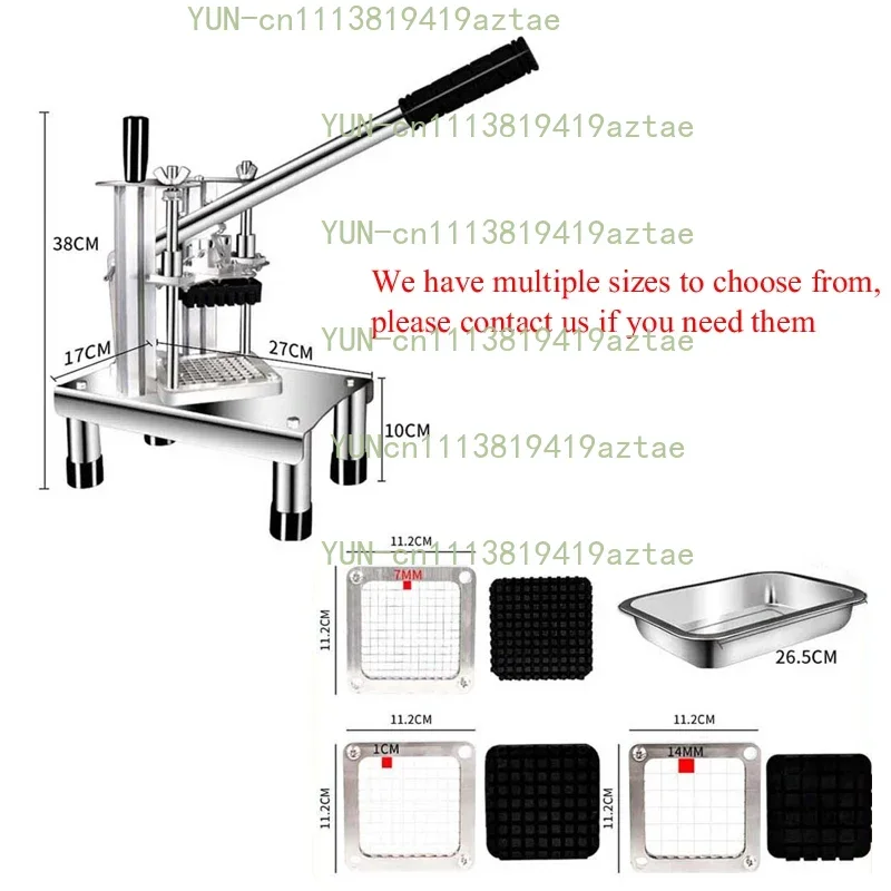 Hand Movement Fruit Vegetable Slice Cube Cutting Slicing Dicing Machine Potato Carrot Banana Chips Cutter Slicer Dicer