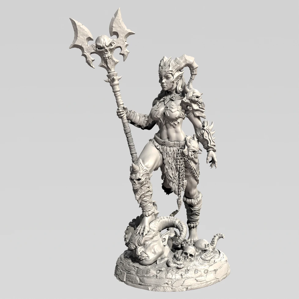 La hauteur de l'homme 38mm 50mm 75mm, modèle en résine, kits de figurines de beauté incolore et auto-assemblé (impression 3D) TD-7581/3D