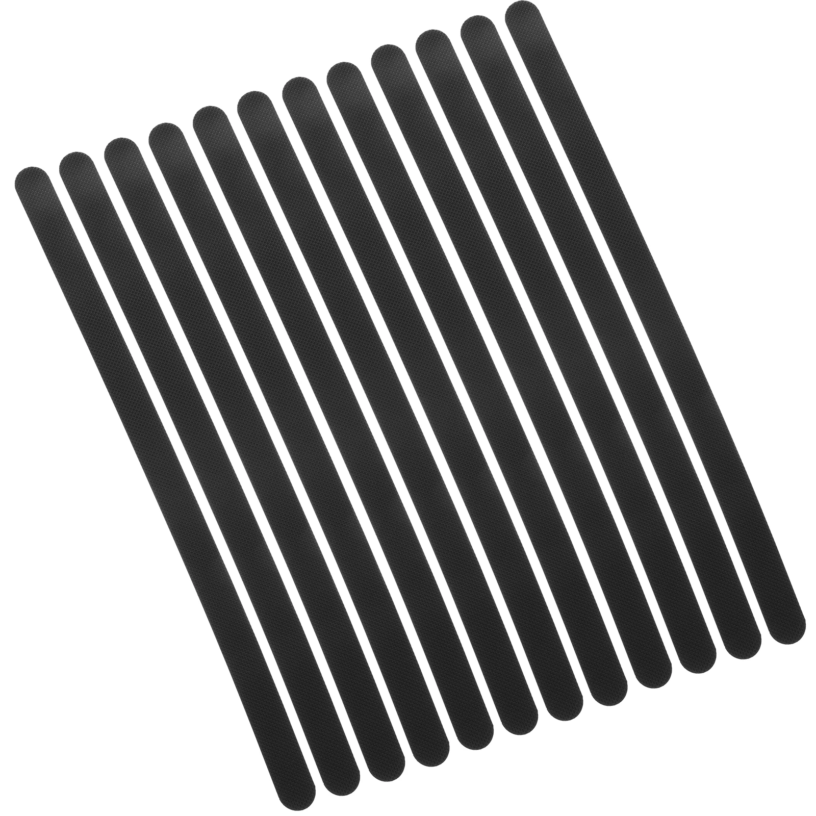 

24pcs Black Anti Slip Tape 2x38cm Stair Treads Non Slip Shower Stickers Bathroom Nonslip Bathtub PEVA Safe Reliable