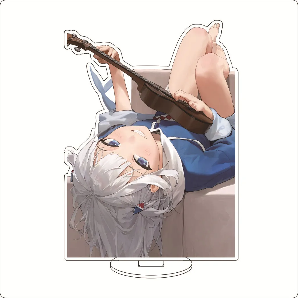 16CM Anime Hololive Vtuber Gawr Gur Shark Girl‌ Cos New Cuty Acrylic Figure Stand Ornaments Goods Lovely Chrismas Gifts view 4