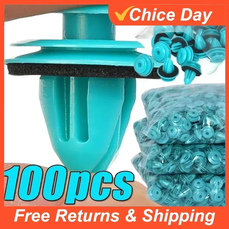 

200-20PCS Auto Door Panel Clip with Seal Ring Auto Fastener Rivet Bumper Clip Retainer Car Interior Retaining Accessories Amagi