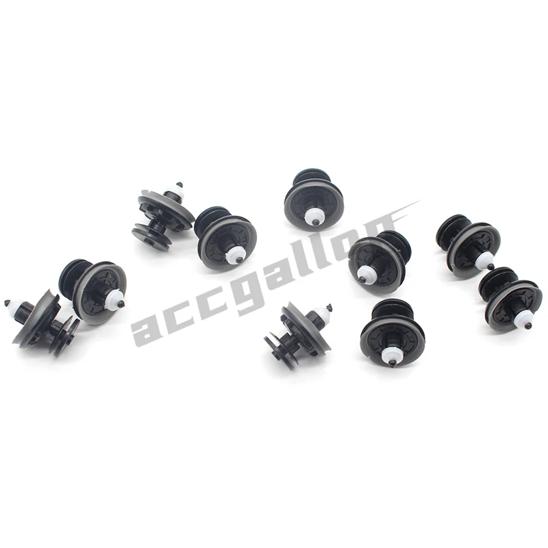 10x Interior Door Trim Panel Card Clips 6Q0868243 For VW Volkswagen Touran Tiguan Golf Passat Polo Car Plastic Rivets Fasteners view 5