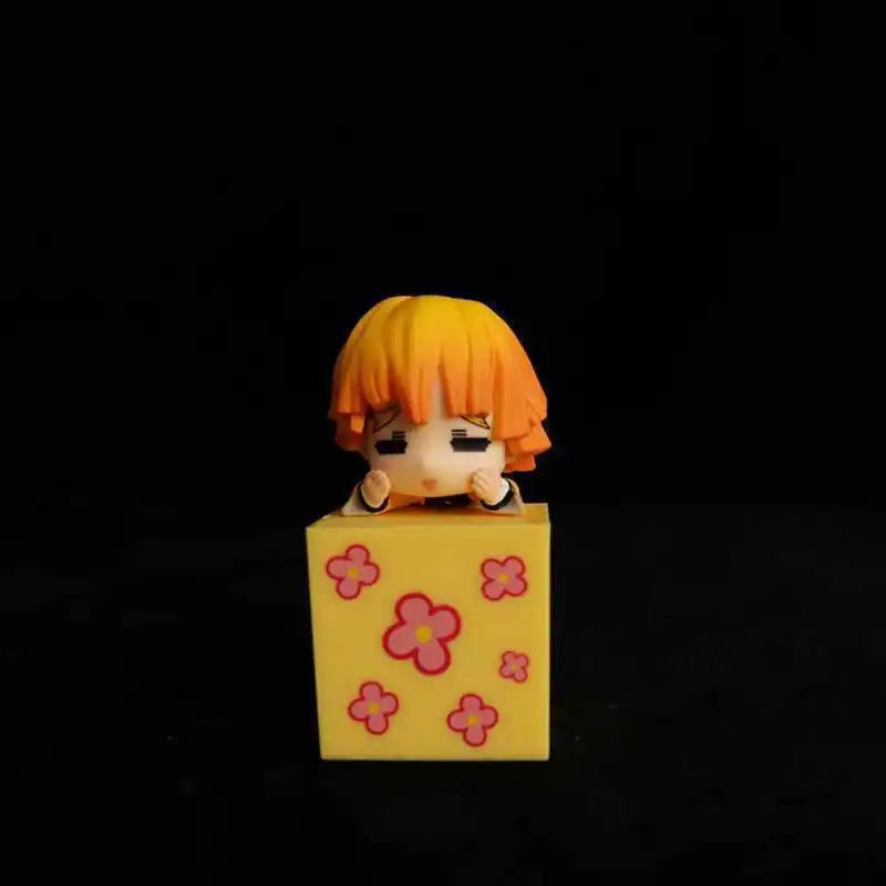 شيطان القاتل قيلولة نمط صندوق الشكل مجموعة Tanjiro Zenitsu Inosuke Q Chibi جمع الجيل 1 و 2 نموذج صندوق أعمى