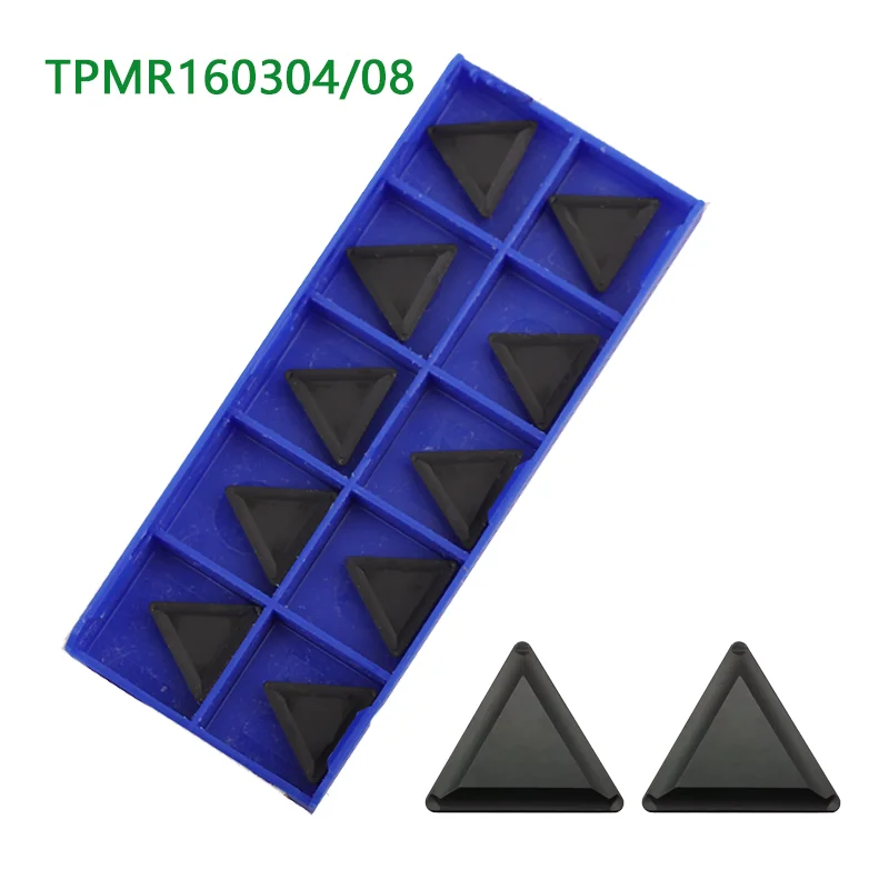 

10PCS Carbide Insert TPMR160304 TPMR160308 YBC251 YBC252 CNC Lathe Milling Turning Tool TPMR 160304 Metal Cutter Blade for Steel