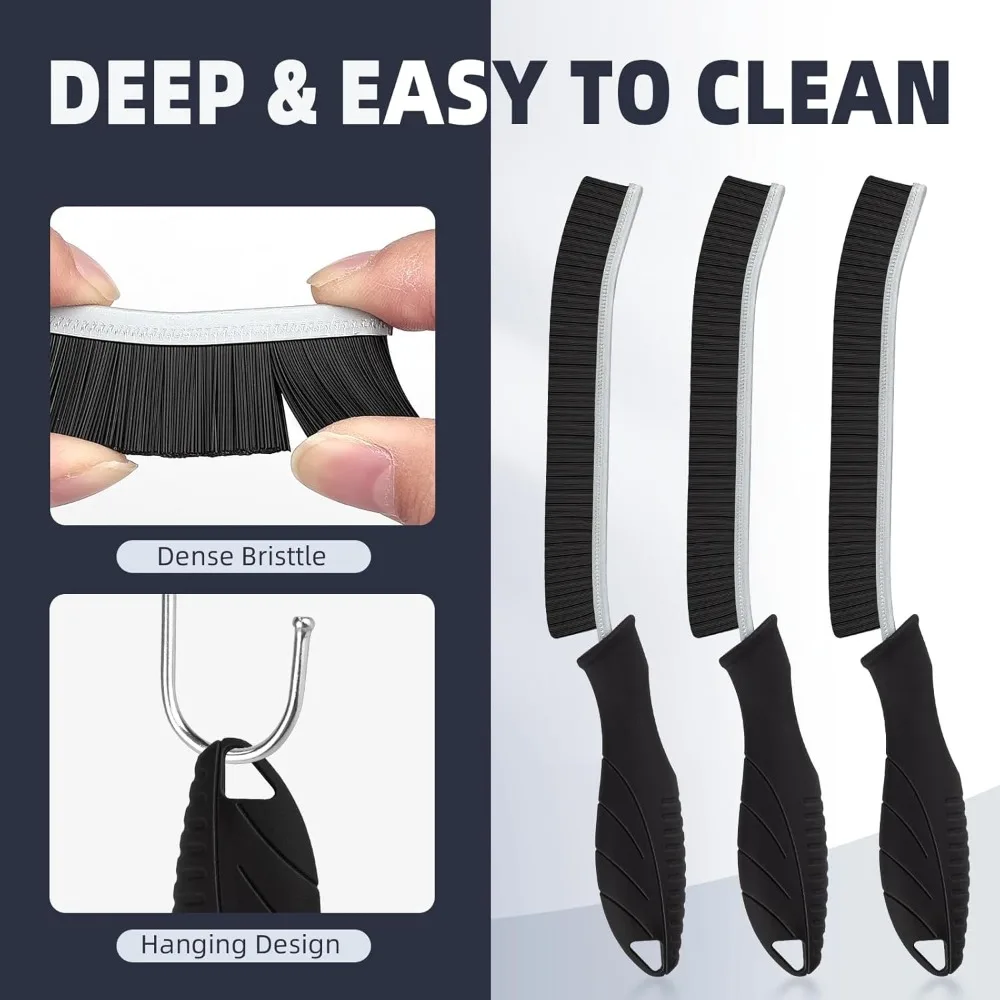 فرشاة تنظيف شق ذات شعيرات صلبة - أدوات تنظيف منزلية، لوازم شق متعددة الأغراض للمطبخ والحمام والمرحاض والنوافذ،