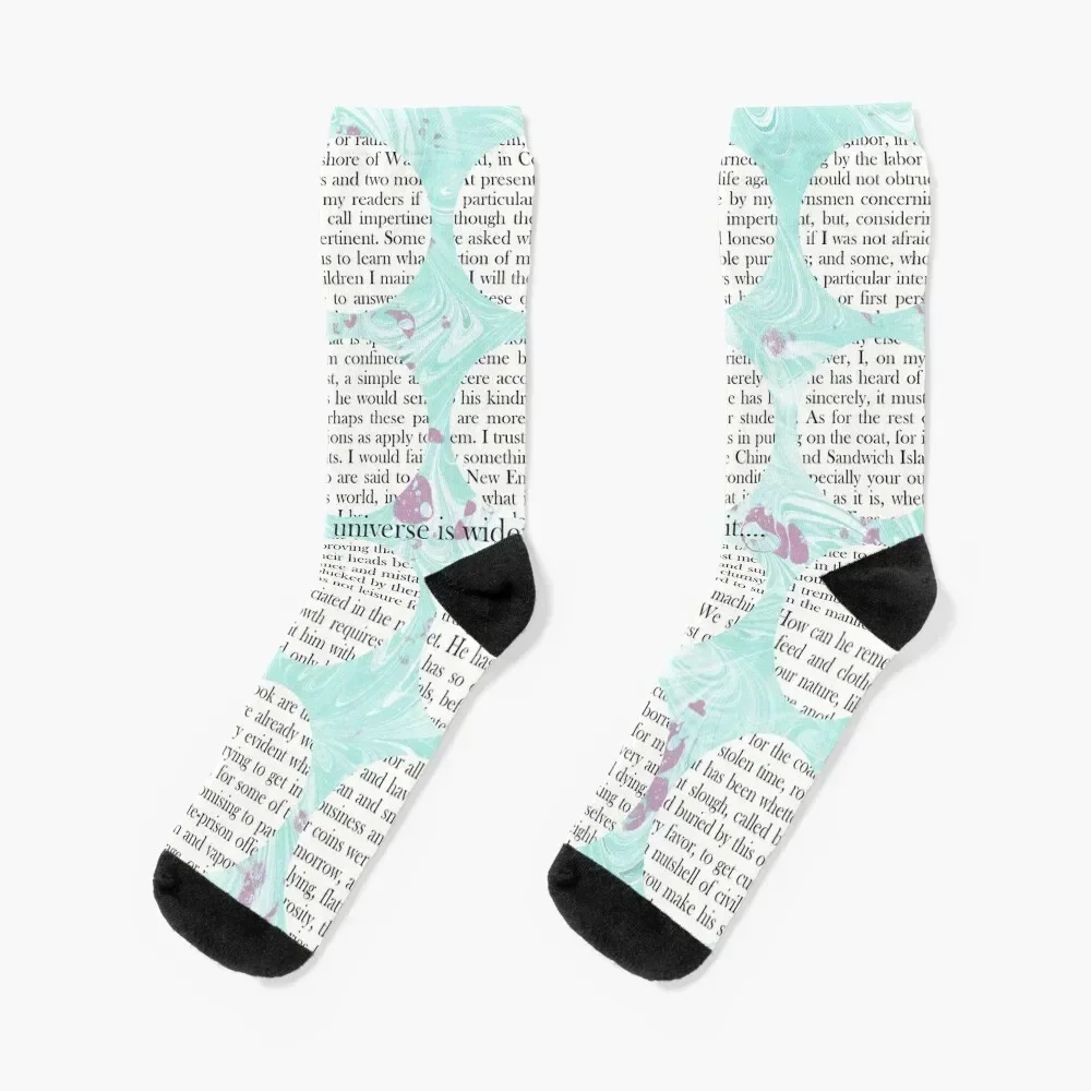 

Thoreau Walden : The Universe is Wider Than Our Views of It Socks kids soccer anti-slip set Women Socks Men's