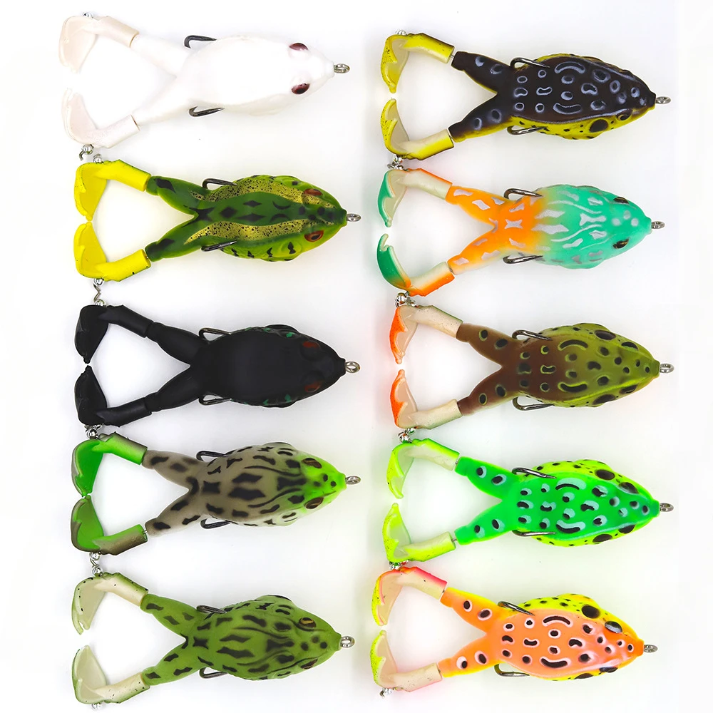 

Double Propeller Frog Wobbler Soft 3D Eyes Bionic ArtificialPlastic Lure Crankbait Minnow Topwater Carp Fishing Tackle Pesca