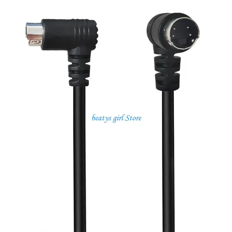 C7AB S Video Cable Mini Din 4 Pin Male to Male Gold Plated Connector for Video Transfer to or Monitorings