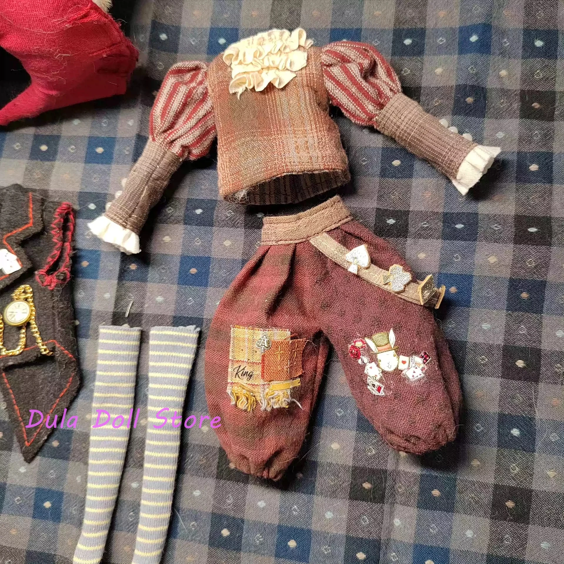 Dula Puppe Kleidung Kleid Gentleman's Bunny Set Blythe ob24 ob22 Azone Licca ICY JerryB 1/6 Bjd Puppe Zubehör