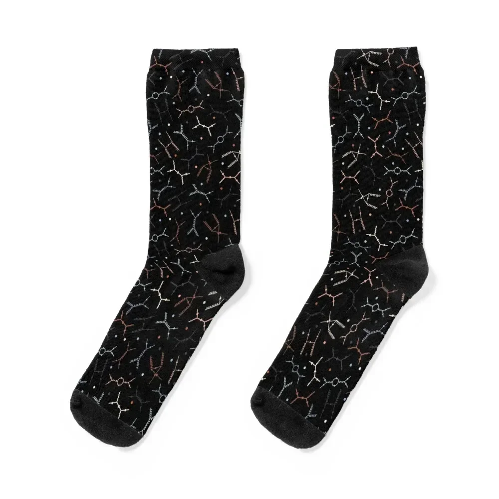 Feynman diagrams and Particles on Black Socks professional running anti-slip hockey Men's Socks Luxury Women's