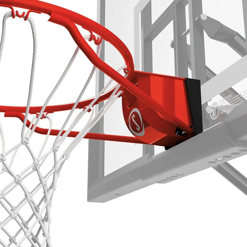 Professional 18" Steel Basketball Hoop with Net - Fixed/Breakaway Rim for Indoor & Outdoor Courts