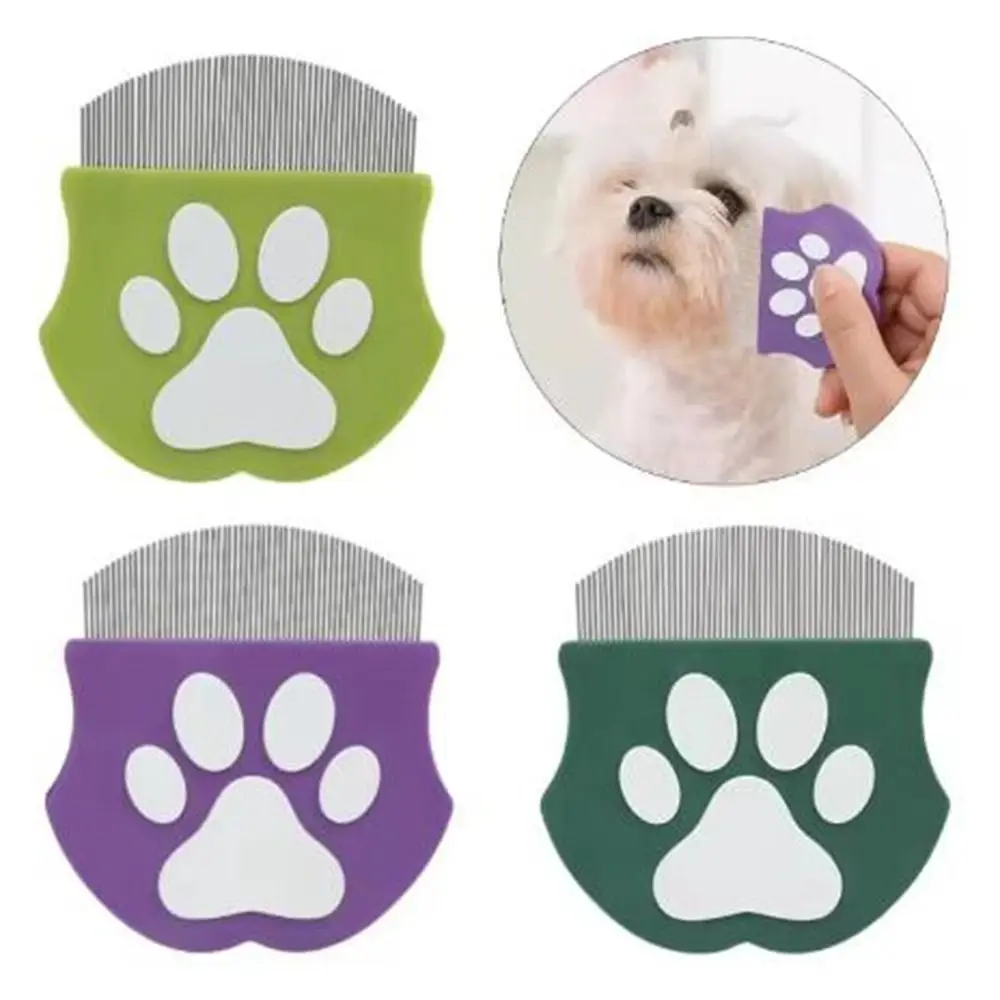 

Pet Grooming Tool Mini Pet Grooming Comb Handheld Curved Pet Detangling Brush Professional Cats Massage Comb Flea Removal