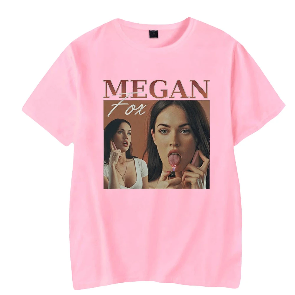 

Vintage Megan Fox Tee Unisex Crewneck Short Sleeve Men Women T-shirt Free Shipping Casual Style Youthful Couple Clothes