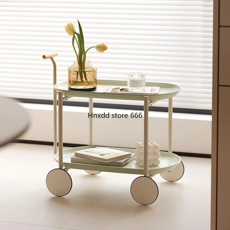 Internet celebrity simple ins moon cart moveable modern small apartment coffee table