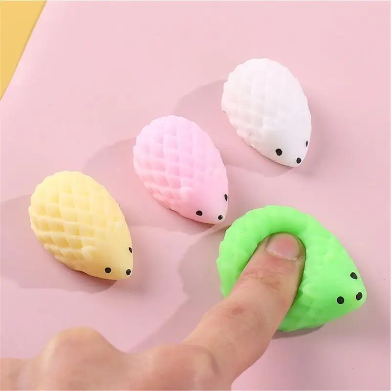  Soft Stretchy Hedgehog Squeeze Animal Figure Decompress Office Stress Toy AntiAnxiety Toy Stress Reliever for Student