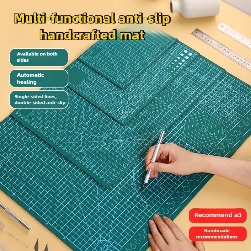 PVC 커팅 매트 작업대 패드 바느질 DIY 가죽 공예 칼 조각 양면 미끄럼 방지 내구성 보드